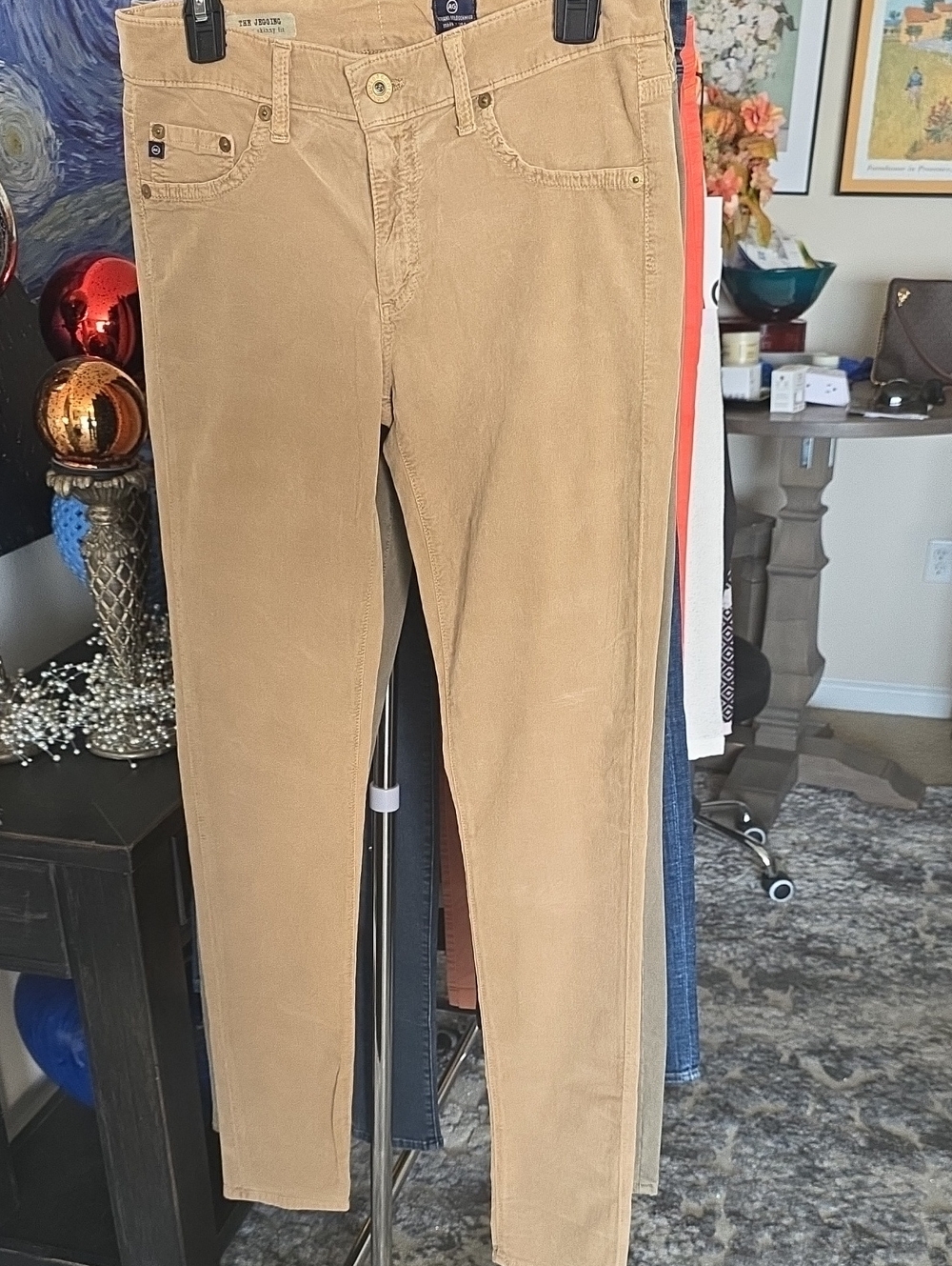 AG Slim Corduroy Jeans in Tan